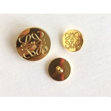 O85 -  Letter Gold Buttons - 0.79"(16mm/20mm) - O85