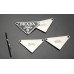 Prada Tags Meta Triangle Accessory Prada Label Two Holes -1.69"x0.95"(43mmx24mm) - T12
