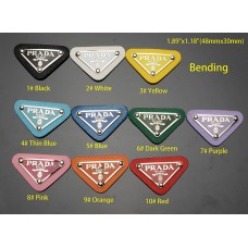 T5- P Meta Leatherl Tags Bending Accessory Label -2"x1.18"(48mmx30mm) - T5